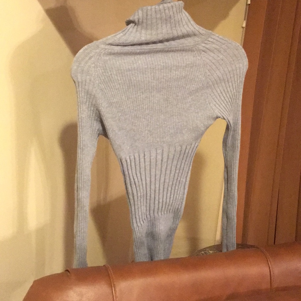 Grey turtleneck